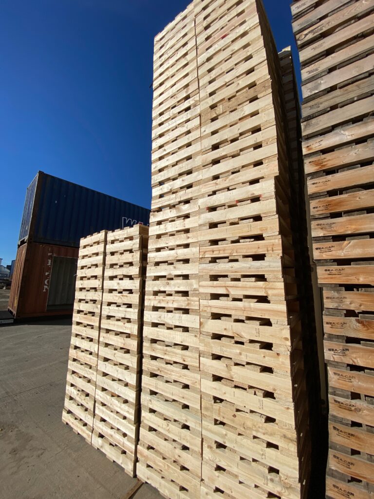 wooden pallets